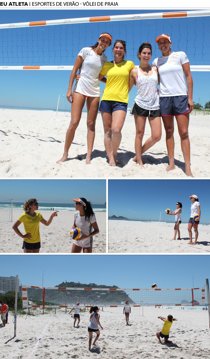 Mosaico Eu Atleta Volei de praia (Foto: Editoria de Arte)