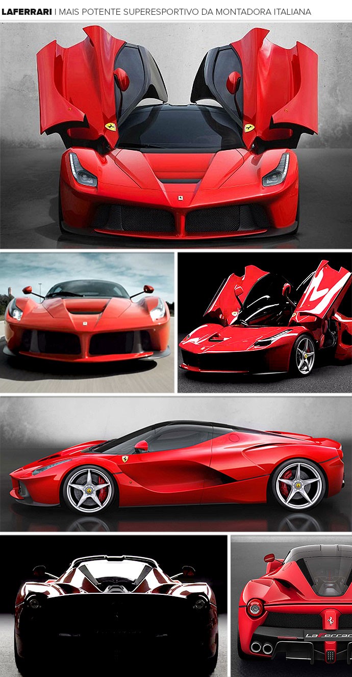 Mosaico LaFerrari carro (Foto: Editoria de Arte)