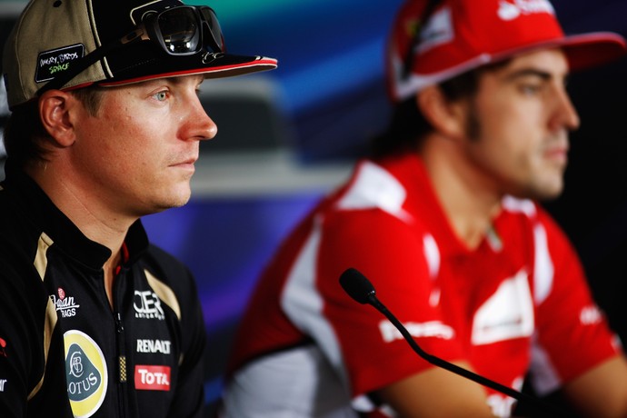 Kimi Raikkonen Fernando Alonso Ferrari  (Foto: Getty Images)