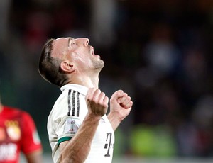 Ribery comemoração jogo Guangzhou Evergrande e Bayern de Munique Mundial (Foto: AP)