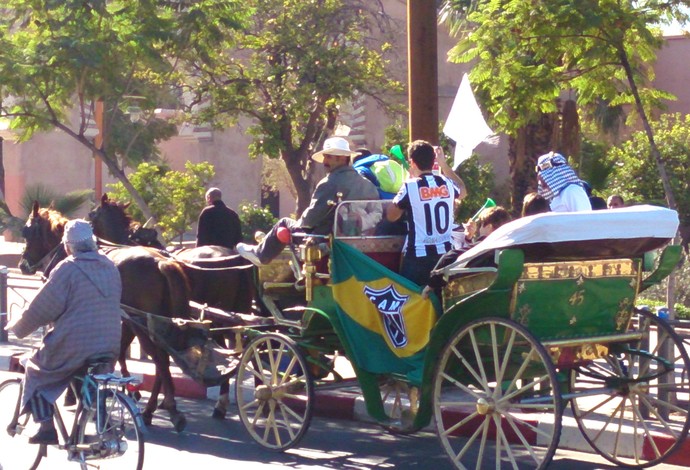 Torcida do Atlético-MG Marrocos Mundial de Clubes (Foto: Alexandre Alliatti)