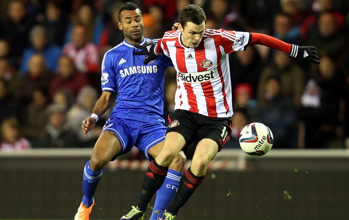 Ashley Cole jogo Chelsea e Sunderland (Foto: AP)