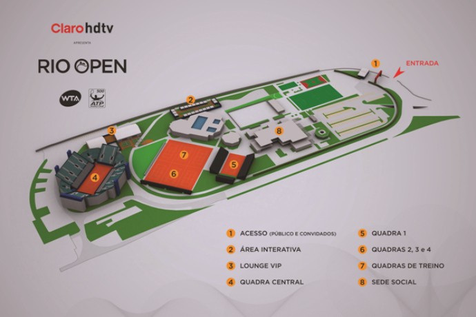 mapa complexo rio open (Foto: Divulgação)