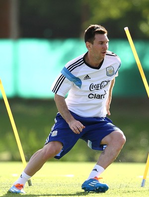 Lionel Messi treino Argentina (Foto: AP)