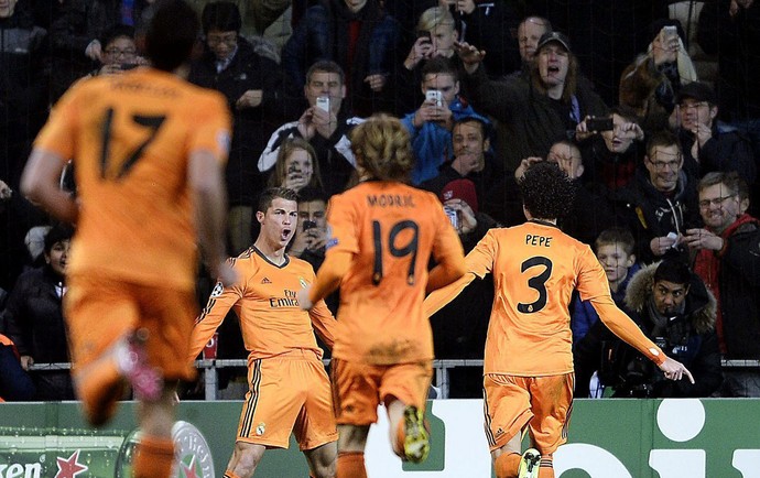 Cristiano Ronaldo, Copenhagen x Real Madrid (Foto: EFE)