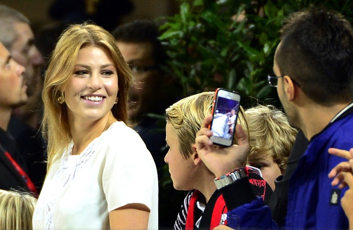 Barbara Berlusconi jogo Milan e Celtic (Foto: AFP)