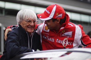 Bernie Ecclestone e Felipe Massa, GP da Bélgica 2011 (Foto: Getty Images)