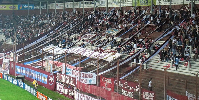 Torcida  Lanus (Foto: Thiago Fernandes / Globoesporte.com)