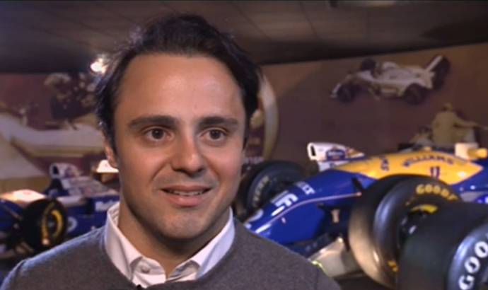 Felipe Massa na sede da Williams, em Grove (Foto: Reprodução)