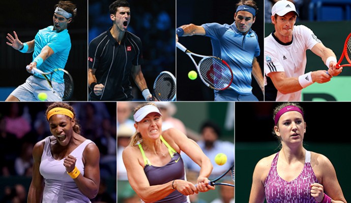 tenis Montagem principais tenistas do mundo (Foto: Getty Images)