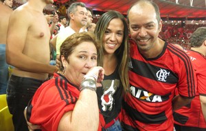 Familia Jayme de Almeida, Flamengo x Atlético-PR (Foto: Cintia Barlem)