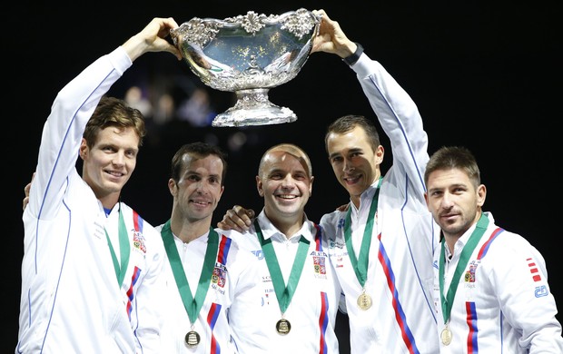 stepanek copa davis republica tcheca x servia final 2013 (Foto: Agência Reuters)