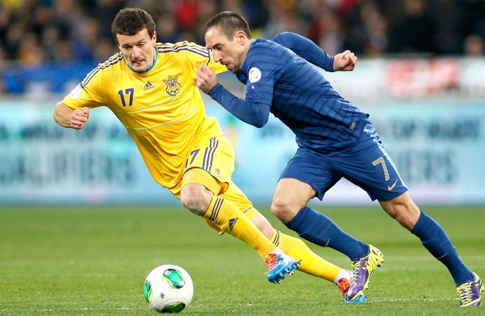 Ribery Ucrânia e França (Foto: Agência Reuters)