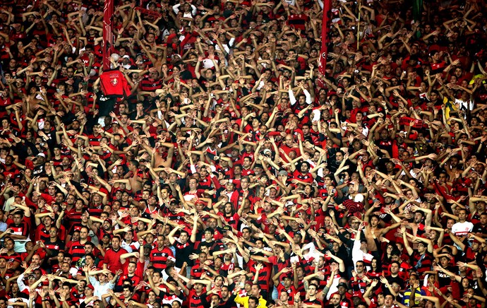 torcida Flamengo jogo Goiás Maracanã (Foto: Marcelo Theobald / Agência O Globo)