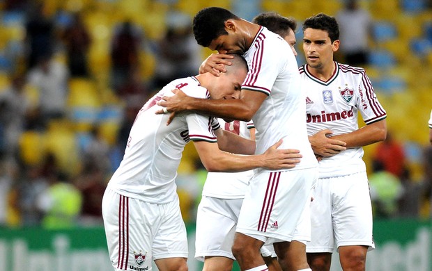 Wagner comemoração jogo Fluminense x Náutico (Foto: André Durão / Globoesporte.com)