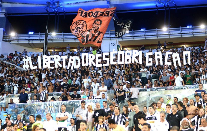 Torcida Botafogo contra a Portuguesa (Foto: Andre Durão)