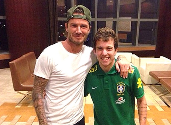 Bernard e David Beckham (Foto: Reprodução / Instagram)