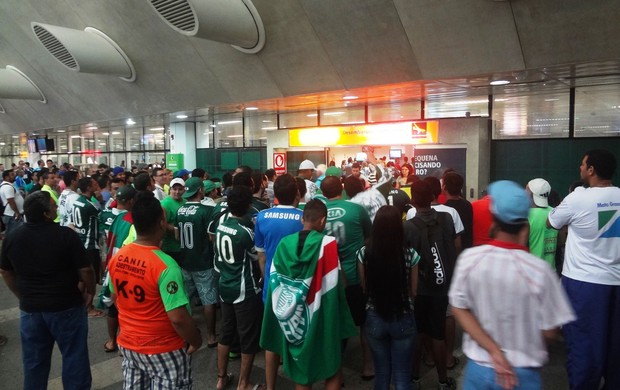 Desembarque Palmeiras Belém (Foto: Pedro Cruz)