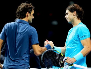 Rafael Nadal e Roger Federer tênis ATP Finals (Foto: Getty Images)