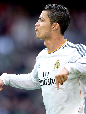 Cristiano Ronaldo comemoração gol Real Madrid contra o Real Sociedad (Foto: Getty Images)