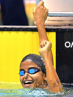 Etiene Medeiros natação Japão (Foto: AFP)