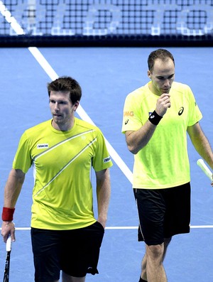 Bruno Soares e Peya comemoração tênis ATP Finals (Foto: EFE)