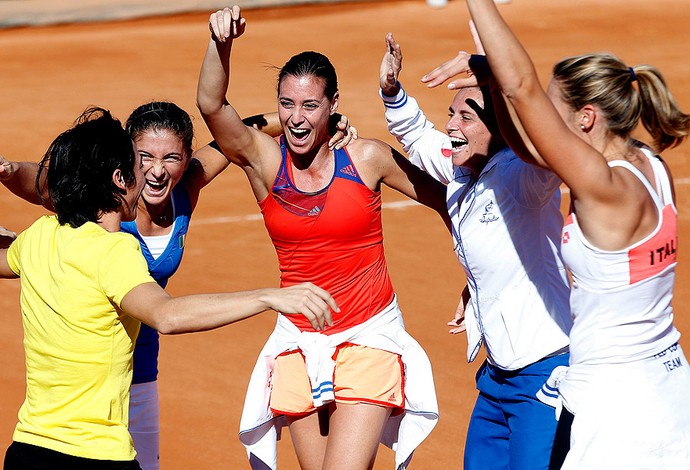 tênis itália campeã fed cup (Foto: Agência Reuters)