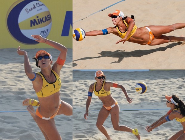 A dupla Talita e Taiana foi formada no início do ano, e venceu cinco de 10 Grand Slams em 2013 (Foto: Divulgação/FIVB)