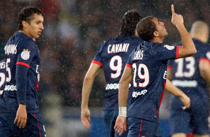 Lucas gol PSG (Foto: Reuters)