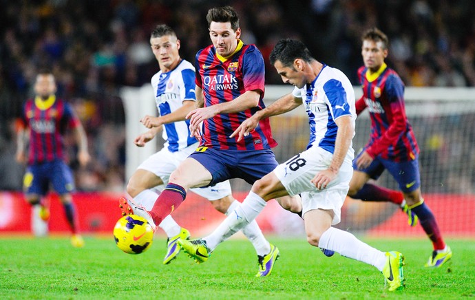 Messi Barcelona e Espanyol (Foto: Getty Images)