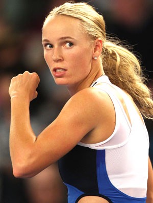 Tênis Wozniacki (Foto: Agência AP)