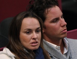 tênis Martina Hingis e o marido Thibault Hutin (Foto: AFP)