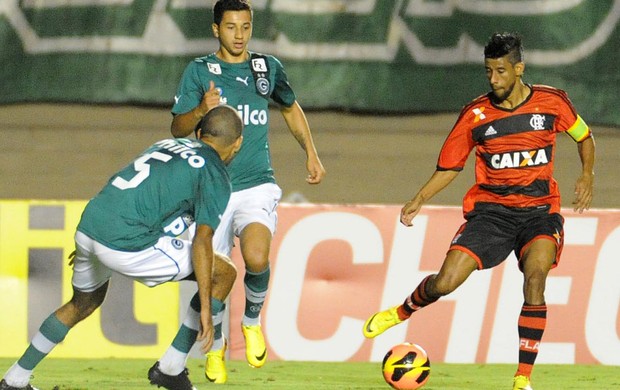 Leo Moura Flamengo x Goiás (Foto: Alexandre Vidal / Flaimagem)