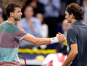 Roger Federer tênis contra Grigor Dimitrov (Foto: AFP)