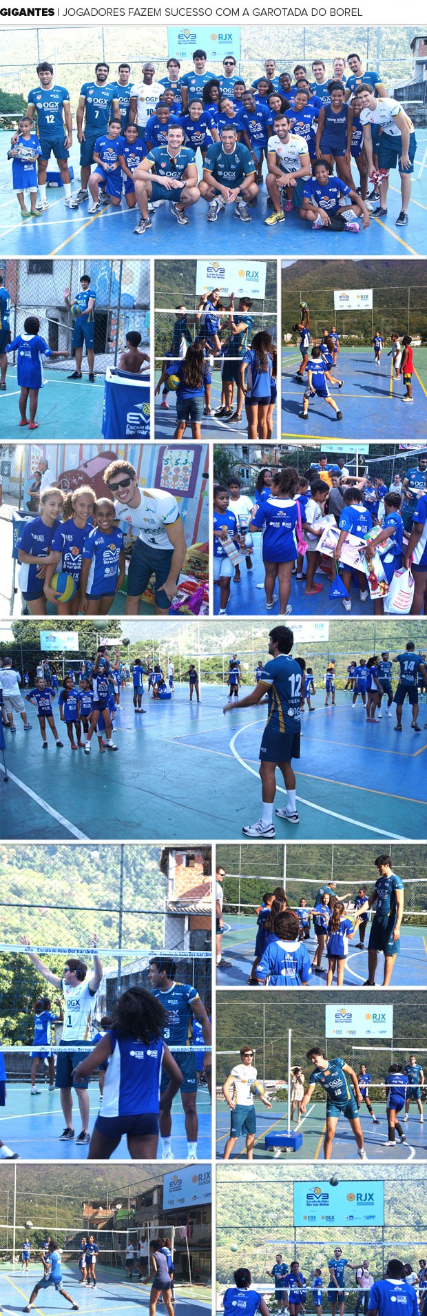 Mosaico Vôlei Rio de Janeiro Visita Borel (Foto: Túlio Moreira)