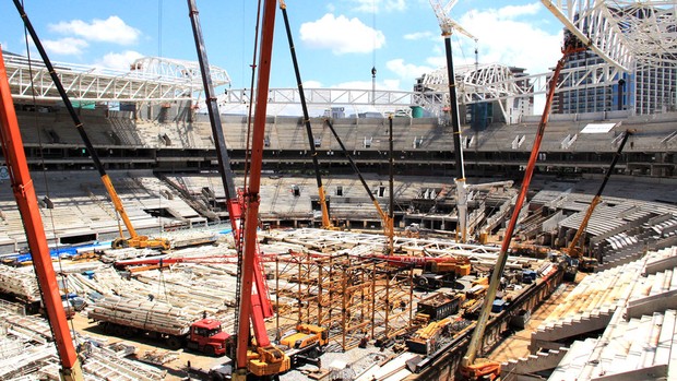 Obras Arena Palmeiras (Foto: Sergio Gandolphi)