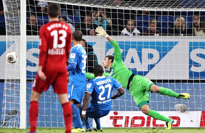  Stefan Kiessling gol por fora Bayer Leverkusen contra Hoffenheim (Foto: Getty Images)