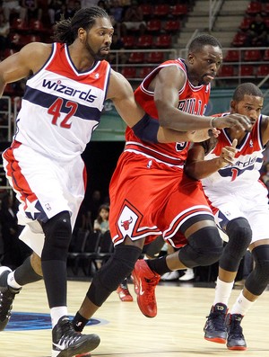 Nenê basquete jogo NBA Bulls x Wizards (Foto: Marcelo Carnaval / Ag. O Globo)