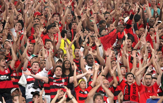 torcida Flamengo jogo Criciúma (Foto: Nina Lima / Agência O Globo)