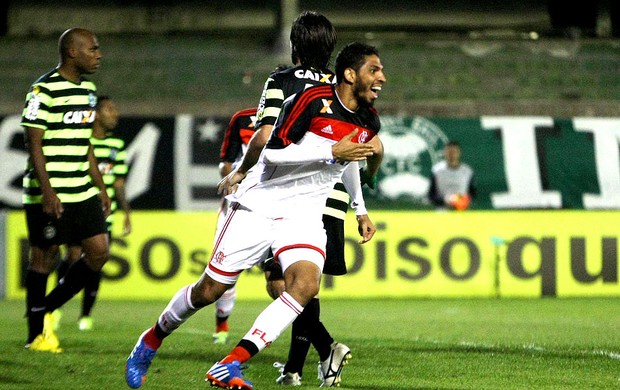 Wallace comemoração Flamengo contra Coritiba (Foto: Joka Madruga / Agência Estado)