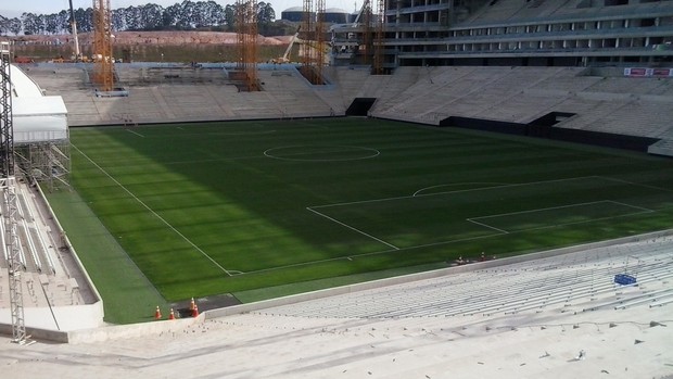 Arena Corinthians campo (Foto: Divulgação)