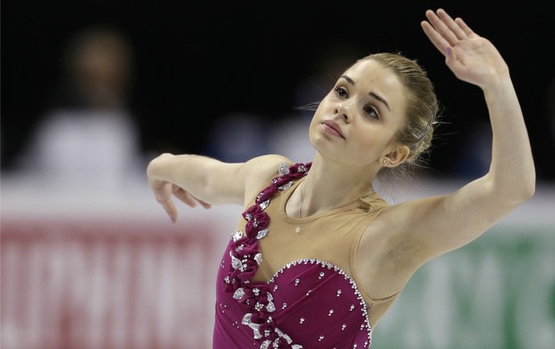 Patinação Isadora Williams no Mundial do Canadá (Foto: AP)