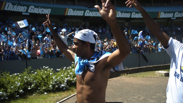 ricardinho, ex-grêmio, atacante ricardinho, ricardinho ex-grêmio, santa cruz-pb, santa cruz de santa rita,  (Foto: Lucas Barros / Globoesporte.com/pb)