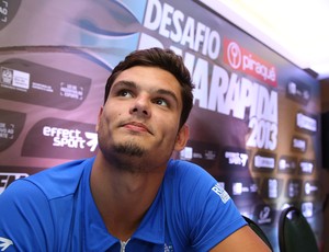 Francês Florent Manaudou, da natação, no Raia Rápida (Foto: Satiro Sodré / SSPress)