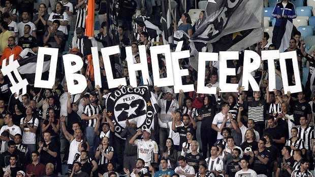 torcida Botafogo #OBichoéCerto jogo Flamengo (Foto: André Mourão / Agência Estado)