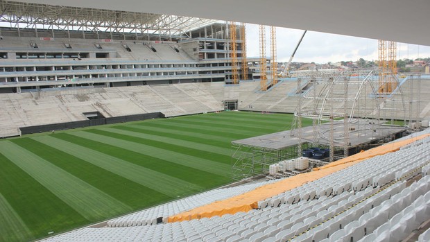 Arena Corinthians palco Ivete (Foto: Divulgação/Odebrecht)