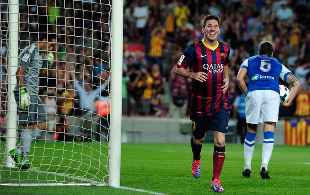 Messi gol Barcelona contra Real Sociedad (Foto: AFP)