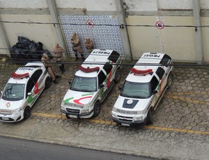 Policia desembarque Criciúma (Foto: João Lucas Cardoso)