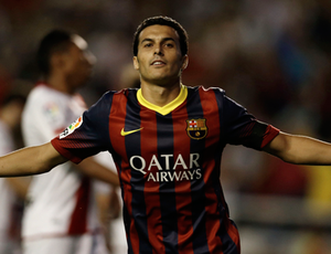 Pedro Rodriguez barcelona gol Rayo Valecano (Foto: Agência Reuters)