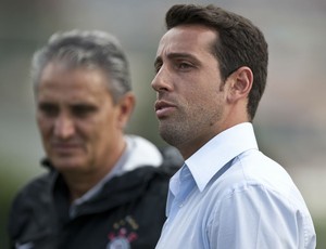 Tite e Edu Gaspar (Foto: Daniel Augusto Jr. / Agência Corinthians)